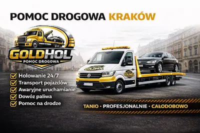 Pomoc drogowa Kraków 24H 🏎️ GOLDHOL | Laweta 24h | Holowanie